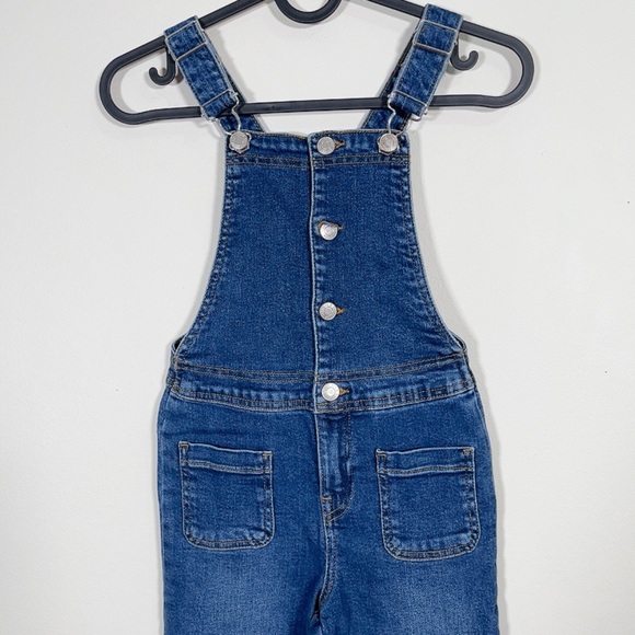 ZARA | GIRL'S FLARE INDIGO OVERALLS sz 7/8. Super cute! - Picture 3 of 14